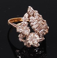 Lot 1178 - An 18ct yellow and white gold, diamond set...