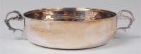 Lot 1124 - An Edwardian silver porringer, of plain low...