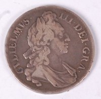 Lot 7 - England, 1695 crown, William III laureate and...