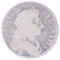 Lot 10 - Engalnd, 1681 half crown, Charles II laureate...