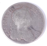 Lot 13 - England, 1677 crown, Charles II draped and...