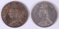 Lot 23 - Great Britain, 1887 double florin, Victorian...