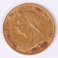 Lot 116 - Great Britain, 1900 gold half sovereign, Queen...