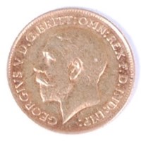 Lot 121 - Great Britain, 1911 gold half sovereign,...