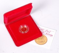 Lot 127 - Great Britain, 1980 gold half sovereign, Queen...