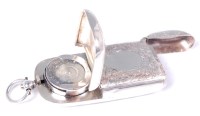 Lot 136 - A Victorian silver vesta and sovereign case,...