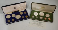 Lot 142 - Great Britain, 1966 Bahamas 9-coin set;...