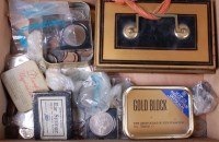 Lot 154 - Mixed lot of British and foreign coins to...