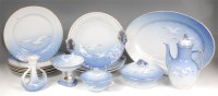 Lot 651 - A Bing & Grondahl of Copenhagen porcelain six...