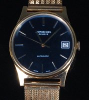 Lot 752 - A gents Raymond Weil of Geneve gilt metal...