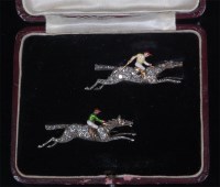 Lot 755 - A pair of late Victorian yellow metal and...