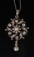 Lot 756 - A late Victorian yellow metal, diamond and...