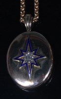 Lot 792 - A late Victorian yellow metal, enamel and...