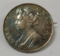 Lot 5 - England, 1703 half crown, Queen Anne draped...