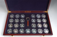 Lot 104 - A cased set of 25 collectable Panda coins