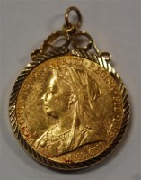 Lot 137 - Great Britain, 1901 gold full sovereign,...