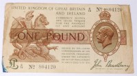 Lot 208 - Great Britain, John Bradbury control note, one...