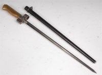Lot 269 - A French model 1886/93/16 Lebel bayonet,...