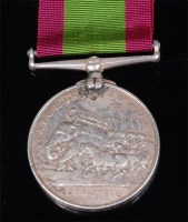 Lot 274 - An Afghanistan (1878-80) campaign medal, named...
