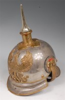 Lot 290 - A Prussian Cuirassier trooper's steel helmet,...