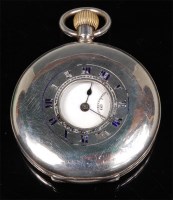 Lot 298 - An early 20th century Continental silver cased...