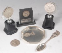 Lot 313 - A Geo. VI. silver dish of octagonal form with...