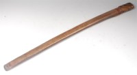 Lot 314 - A WW II Japanese leather covered saya, 71cm.