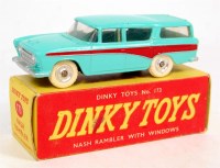 Lot 1927 - Dinky Toys, 173 Nash Rambler, turquoise blue...