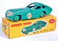 Lot 1929 - Dinky Toys, 163 Bristol 450 Sports Coupe,...