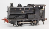 Lot 353 - Leeds Black LNER 12V DC 0-4-0 Tank Locomotive,...