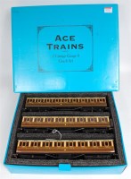 Lot 383 - Ace C/1 GWR 3 car coach set comprising 3rd...