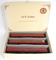 Lot 388 - Ace c/13 maroon BR Mark 1 3 Car Set B...