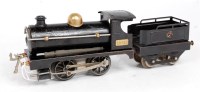Lot 461 - Hornby 0 Gauge 1922-3 black No.1 c/w loco with...