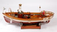 Lot 34 - A well made spirit fired steam launch titled...