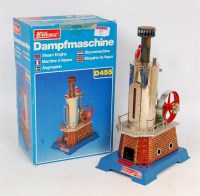 Lot 57 - Wilesco, D455 live steam vertical engine,...