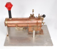 Lot 28 - Scratch built stationary steam plant,...