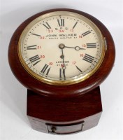 Lot 117 - A South Eastern Railway mahogany single fusee...