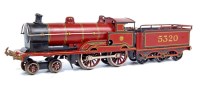 Lot 310 - Bing for Bassett-Lowke maroon c/w 4-4-0 George...