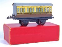 Lot 335 - Hornby 1947-9 GW No. 1 passenger coach (G-VG-BG)