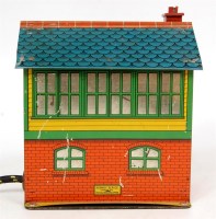 Lot 346 - Hornby 1934-41 No.1 Signal Cabin, darker blue...