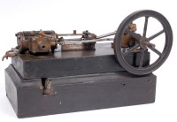 Lot 8 - Scratch built, horizontal engine, vintage...