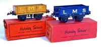 Lot 403 - Hornby 1938-9 LMS open wagon B - black...