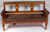 Lot 110 - A Great Eastern Railway Oak Framed Waiting...