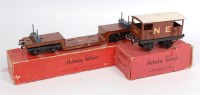 Lot 437 - Hornby 1928-30 GW bogie trolley wagon, brown...