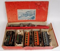 Lot 452 - A Karl Bub 0 gauge clockwork train set,...