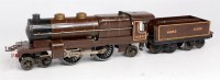 Lot 462 - Hornby 0 Gauge 1930-4 brown clockwork No.3C...