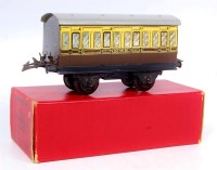 Lot 334 - Hornby 1947-9 GW No. 1 passenger coach (VG-BG)