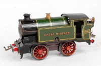 Lot 482 - Hornby 1932-6 GW tinprinted green clockwork M3...