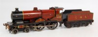 Lot 349 - Bassett Lowke maroon LMS C/W 4-4-0 compound...