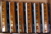 Lot 614 - 6 Hornby Dublo D1 teak coaches, 3 composite,...